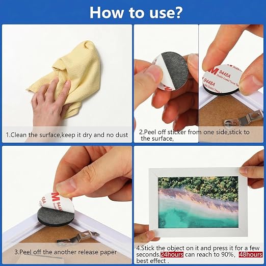 Double Sided Adhesive Pads, 2 Sided Sticky Foam Tape, Adhesive Strip - Image 5
