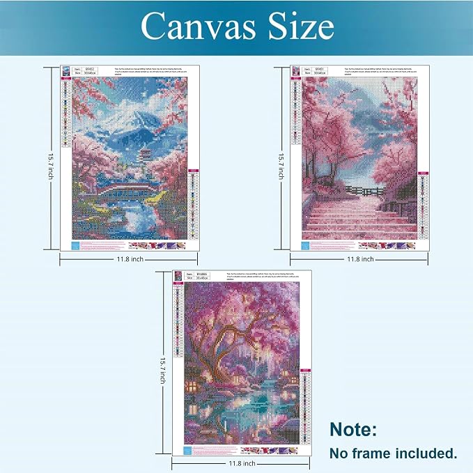 Gemozaic 3 Pack Fantasy Tree Diamond Painting Kits - Image 4
