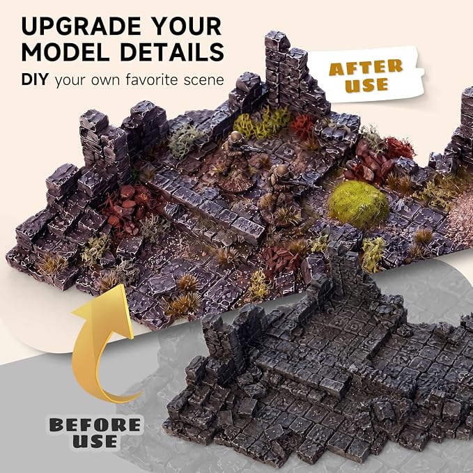 Golden Maple Miniature Terrain Basing Set, Static Grass & Scenery Flocks Kit - Image 5