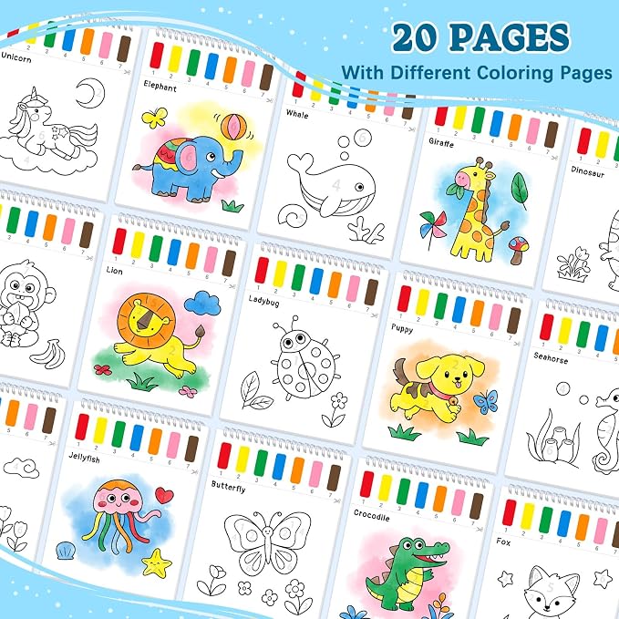 SOCOLER Paint with Water Coloring Books - Image 2