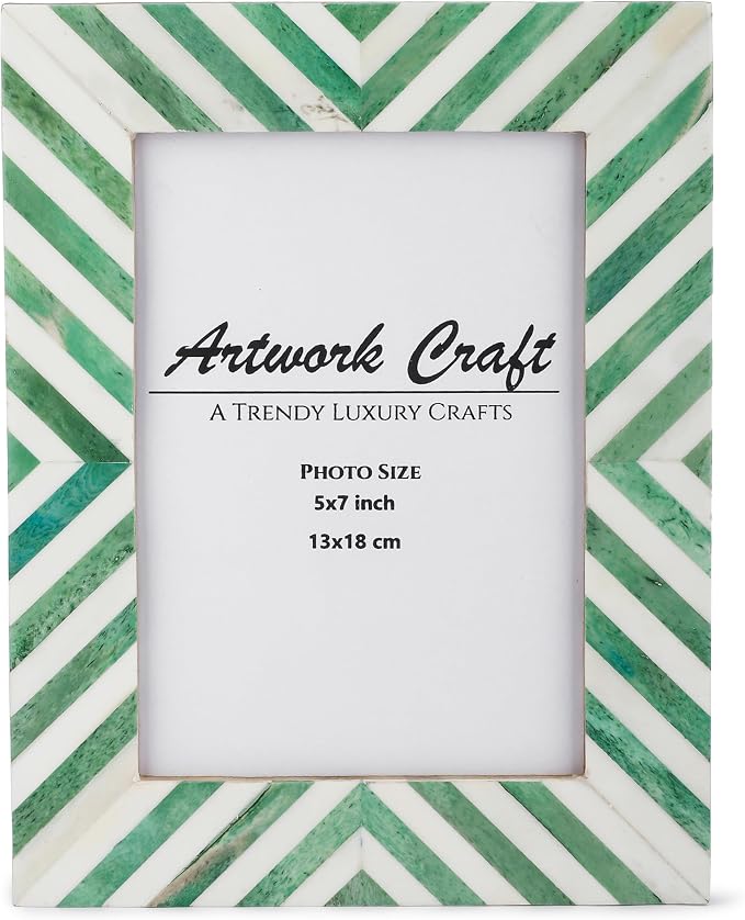 Picture Photo Frame Chevron Herringbone Art Inspired Vintage Table-Top/Wall by ArtworkCraft