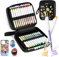 Ohuhu Acrylic Paint Markers Brush Tip: 48 Pack Automatic Ink Control Acrylic by Ohuhu