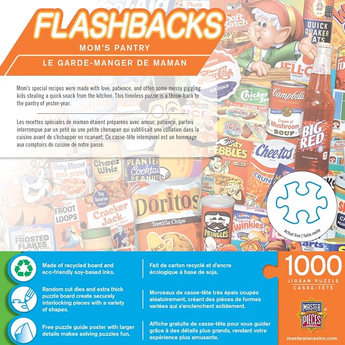 MasterPieces Puzzles 1000 Pieces Mom’s Pantry Collage Jigsaw, Vintage Kitchen - Image 3