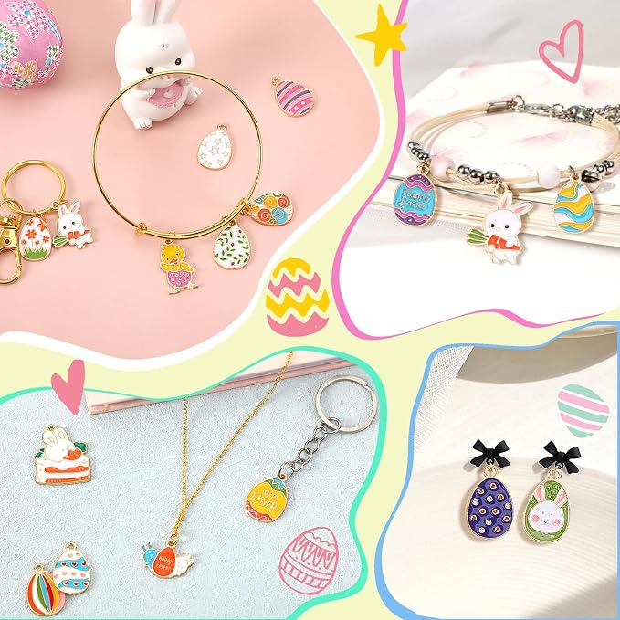 SANNIX 110Pcs Easter Charms, Easter Charms - Image 5