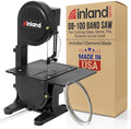Inland Craft DB-100 Band Saw Machine, Tabletop Wet Saw for Glass, Stone, Plastic, Coral, Mosaics Crafting, Stained Glass Cutter, Cut Free-Form Cabochons, Shapes & Curves, Includes Diamond Blade