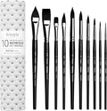 ARTEGRIA Watercolor Brush Set, 10 Professional Soft Synthetic Squirrel Paint by Artegr%C3%ADa
