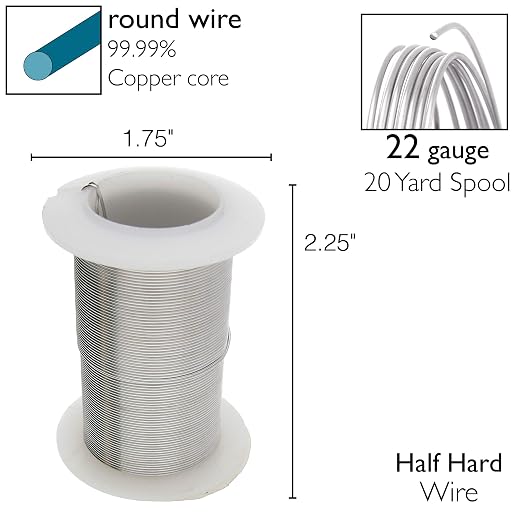The Beadsmith Wire Elements 22-Gauge Lacquered Tarnish-Resistant Copper Wire - Image 4