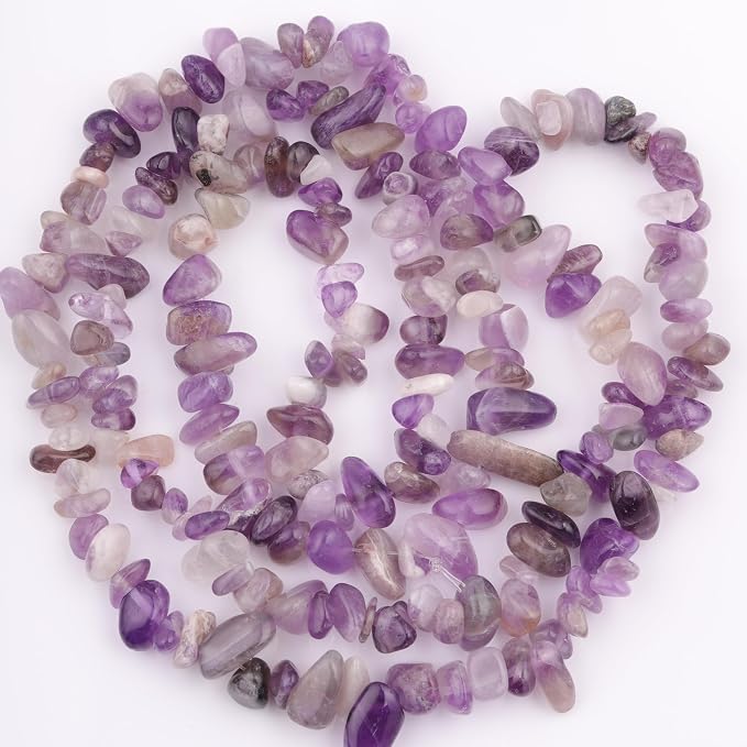 200 Pcs Crystal Chip Beads for Jewelry Making 5-8mm Amethyst | Natural Chip - Image 9