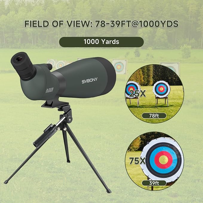 SVBONY SV28 100mm Angled Spotting Scope - Image 3
