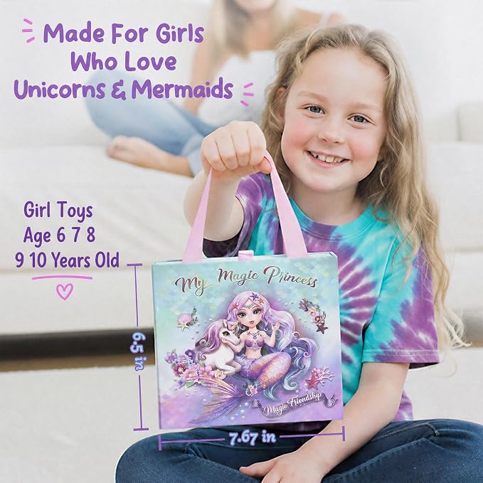 Charm Bracelet Making Kit & Unicorn/Mermaid Girl Toy- ideal Crafts - Image 7