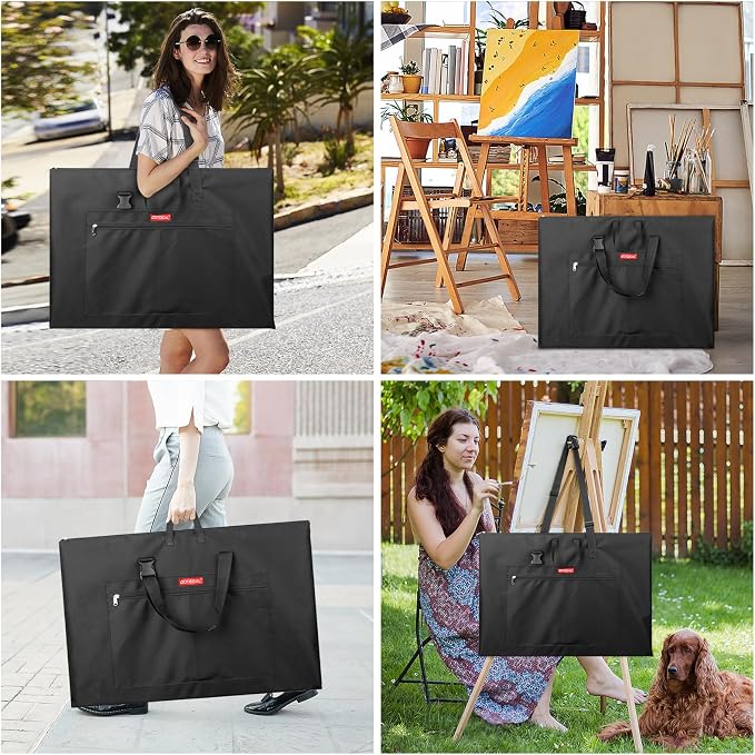 GOTIDEAL Light Weight Art Portfolio Bag, 18x24 Inches Waterproof Art Portfolio - Image 7