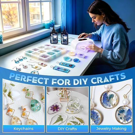 Akisey UV Resin 300g, Crystal Clear UV Resin Glue - Image 6