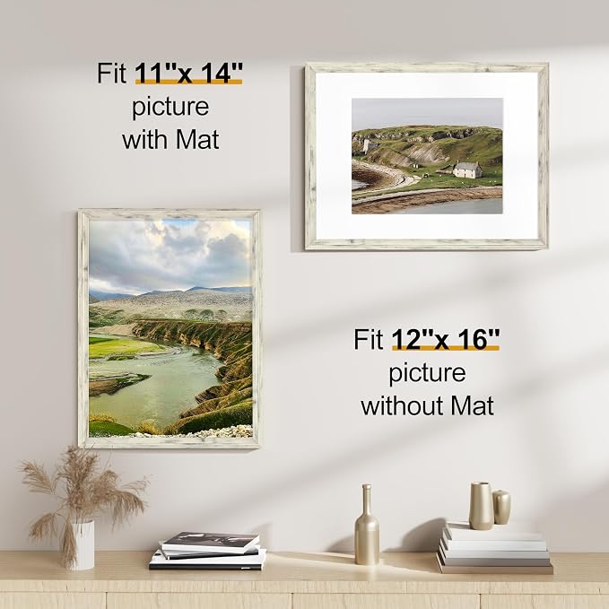 Vittanly 12x16 Picture Frames Set of 2, Ornate Vintage Photo Frame - Image 2