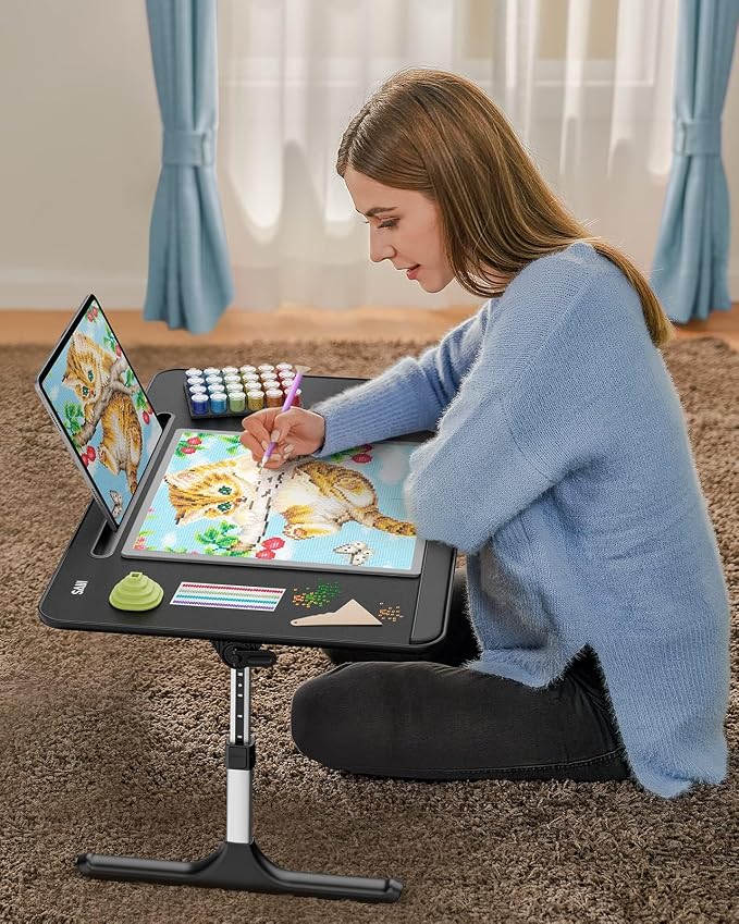 SAIJI Lap Desk for Bed, X-Large Foldable Laptop Table - Image 2