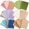 96 Sheets Textured Scrapbook Paper and Mesh Fabric Assorted Set by ARTSMONA