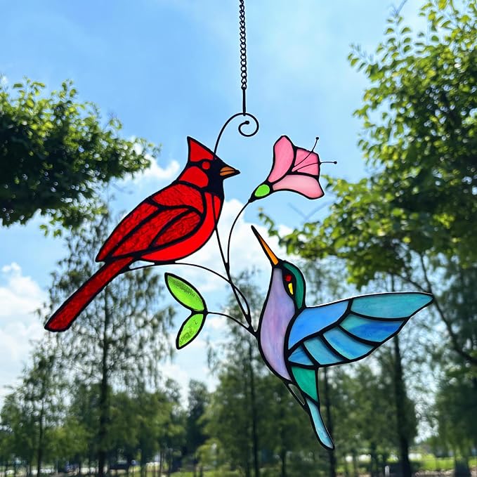 Stained Glass Red Cardinal - Image 3