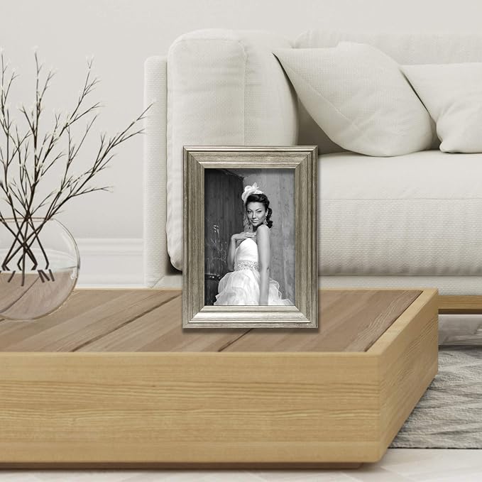 Lawrence Frames Sutter Burnished Picture Frame, 4 by 6-Inch - Image 4