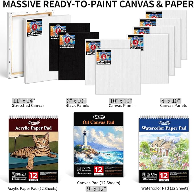 187Pcs Professional All-in-One Art Painting Kit - Image 5