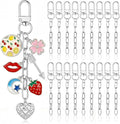 Oqqlin 50 Pcs Keychain Making Kit Bulk, Keyrings Charms by Unknown