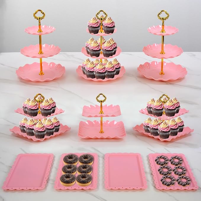 Pack of 11 NWK Cake Stand Set, - Image 2
