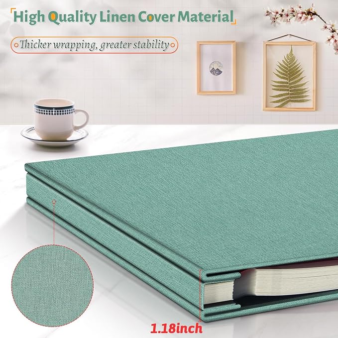 Artfeel Photo Album Self Adhesive Scrapbook, 60 Pages Large Photo Book - Image 5