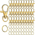 LEOBRO 60PCS Lobster Claw Clasps and Key Rings, Jewelry Making, Art Crafts by LEOBRO