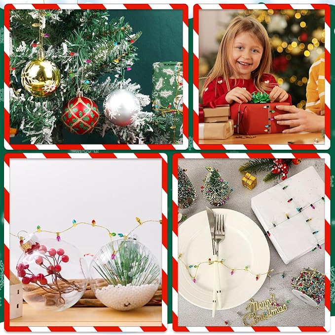 Jansun 32.8 Feet Dollhouse Fake String, Miniatures Dollhouse Christmas String - Image 7