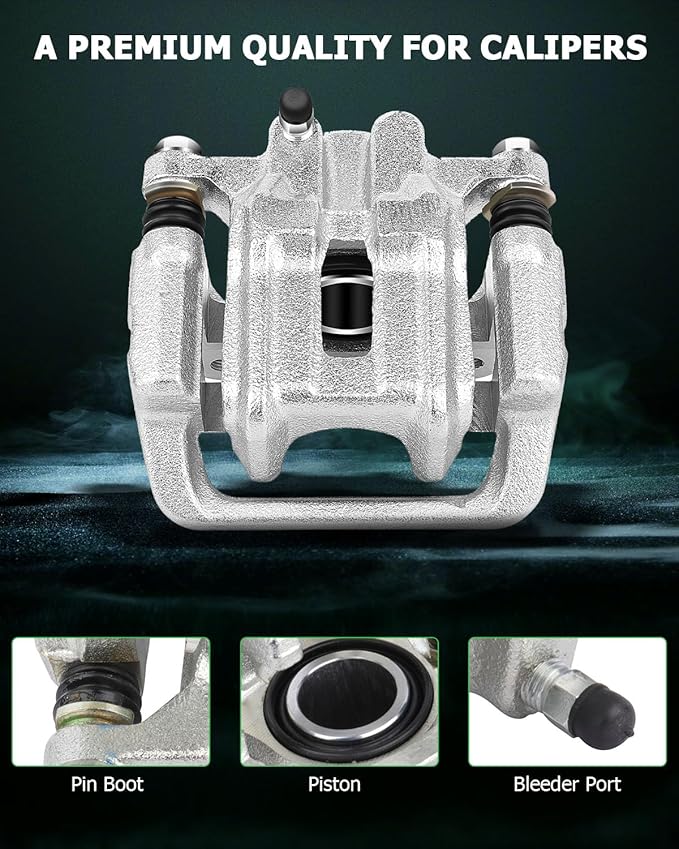 SCITOO Rear Left Brake Caliper With Bracket 19-B2589 Compatible For Acura CL 2001-2003 For Acura TL 1999-2008 For Honda Element 2003-2011