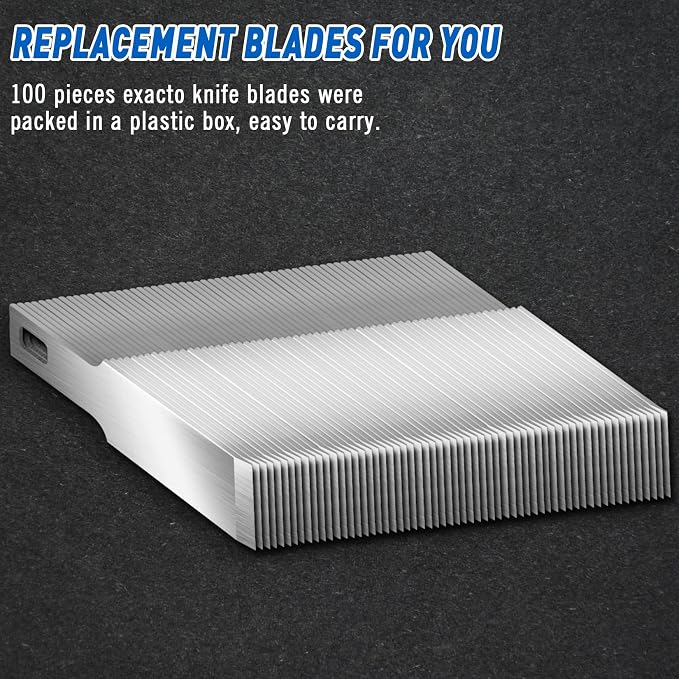 DIYSELF 100 Pack Exacto Knife Replacement Blades #17, Hobby Knife Replacement - Image 4