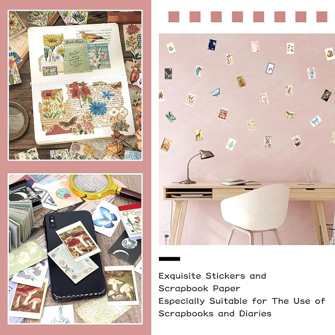 600 Pieces Washi Sticker Set, 12 Set Scrapbooking Diary Planner Album Diary - Image 6