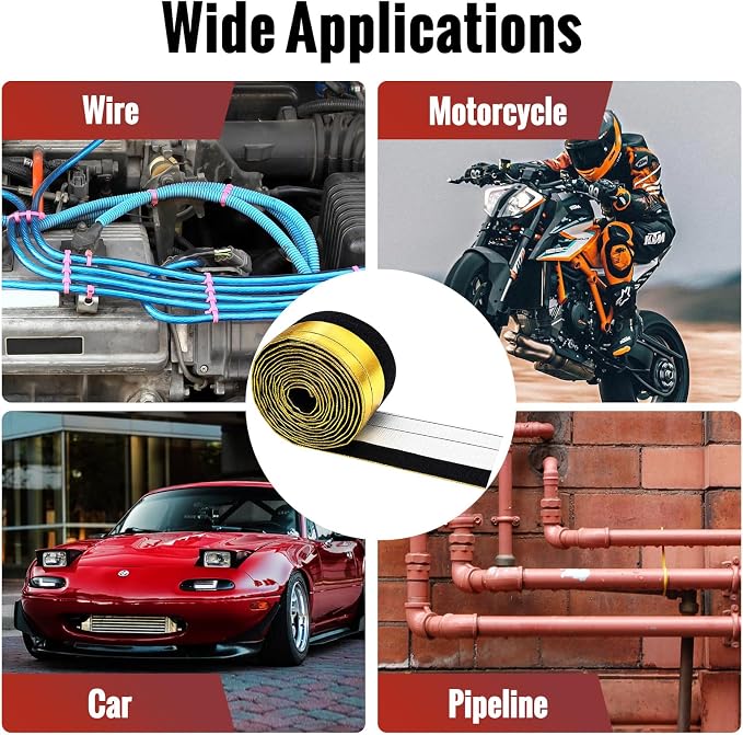 Wire Heat Shield Wrap for Car Hose Lines, 2.2" I.D. x 3.3FT, - Image 6