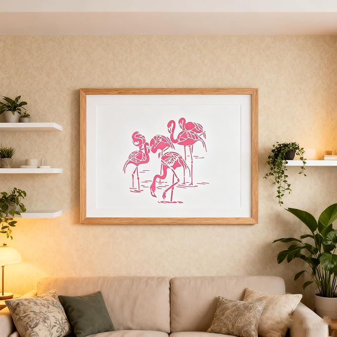 TIAMECH A4 Reusable Flamingo Stencil - Image 5