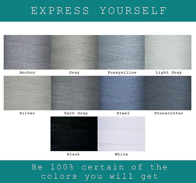 BlesSew Gray Sewing Threads - Image 4