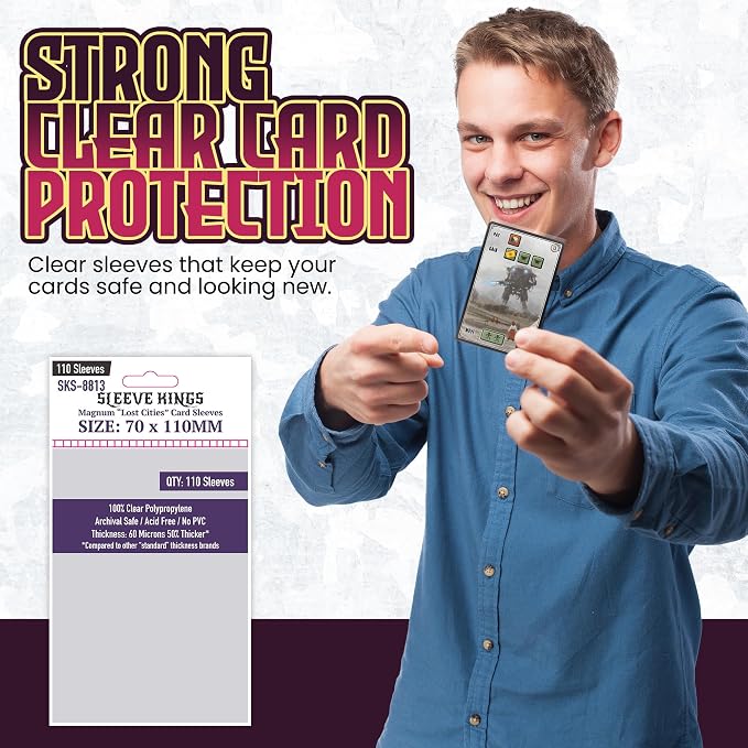 Sleeve Kings Standard Card Sleeves – 110 Count, Large Size, Compatible - Image 2