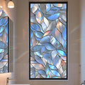 Stained Glass Window Privacy Film Static Cling by AOHMPT