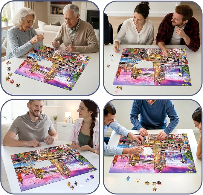 London Bridge Puzzles for Adults 1000 Pieces, Challenging Jigsaw Puzzles for - Image 5