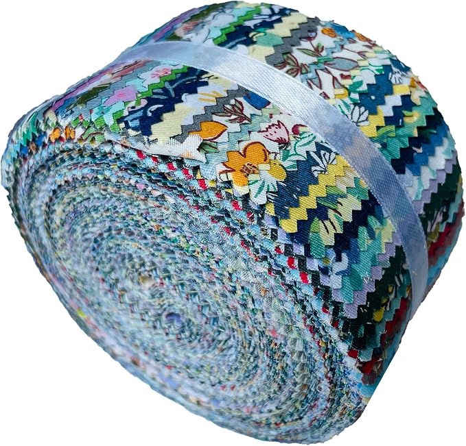 40 Strip Jelly Roll Fabric Strips - Image 5