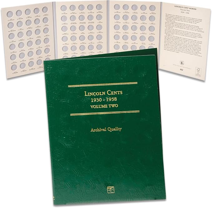 Littleton Coin Company 1930-1958 Lincoln Cent Folder, Volume 2 by LittletonCoinCompany