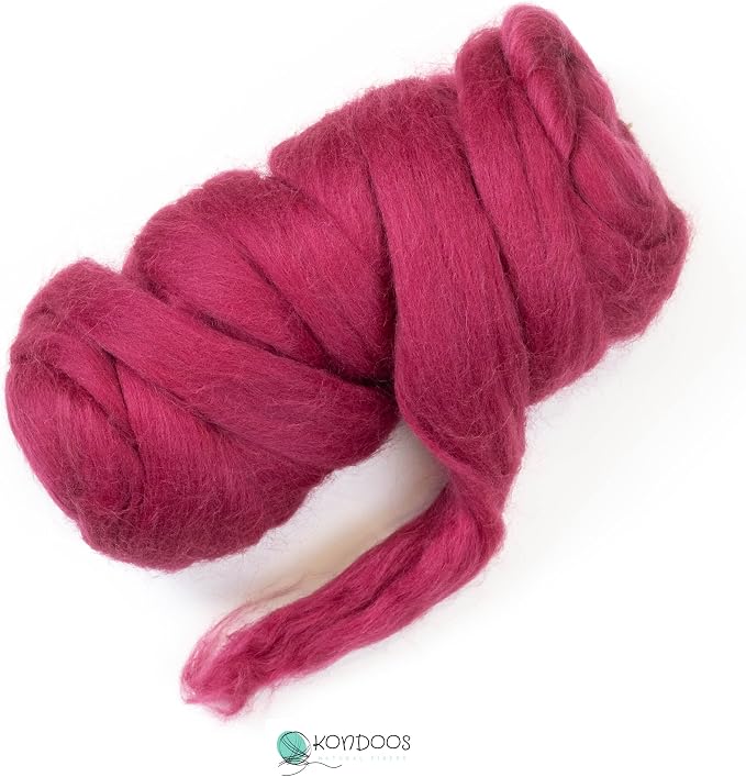 Colored Natural Wool roving, 8 OZ. Best Wool - Image 2