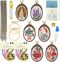 ZOCONE 6 Packs Embroidery Necklace Kit, Embroidery Pendant Kit Mini Cross by ZOCONE
