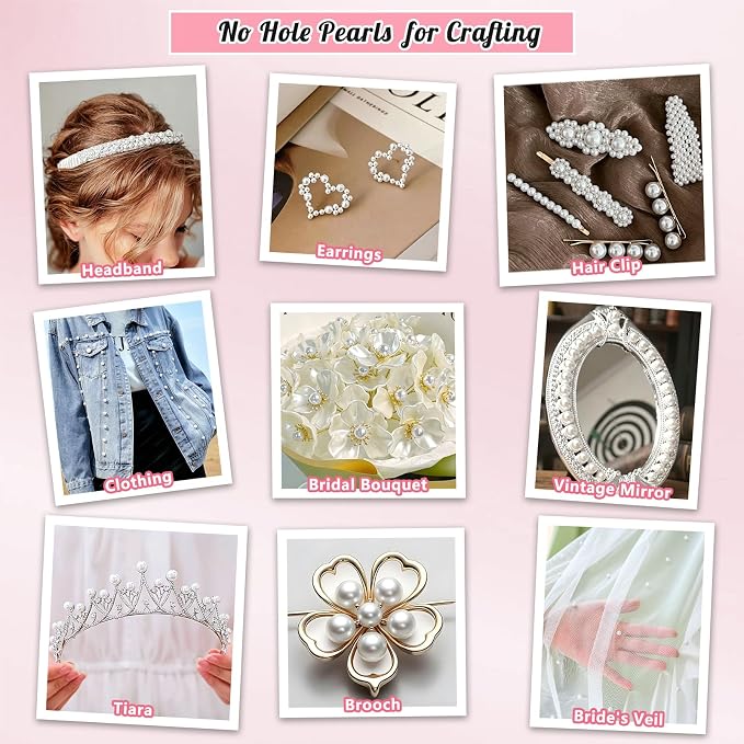 80PCS 20mm Pearls for Crafting, Artificial Pearl Beads for Vase Filler - Image 6