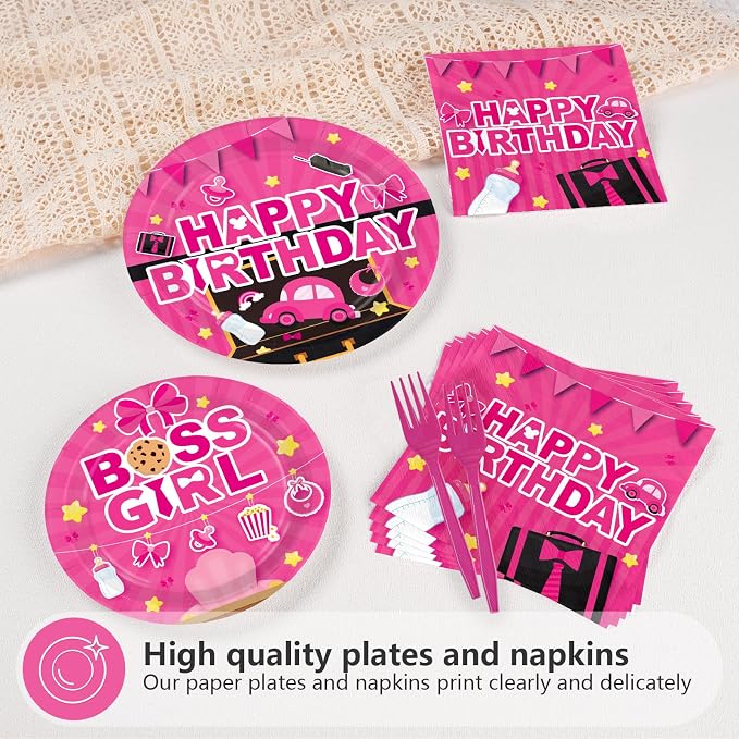 96Pcs Boss Birthday Party Decorations - Image 4