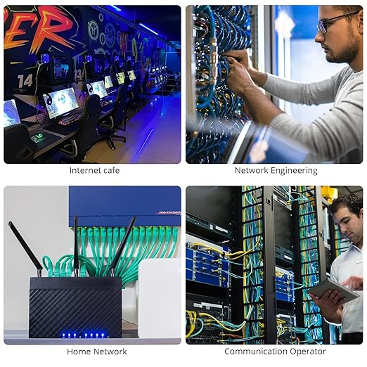 Network Cable Tester with NCV, Poe Cable Tracker Ethernet Cable Finder for Cable CAT5 CAT5e CAT6 Cat7 Cat8 Wire Tracker Test Fault Distance Location and Length Measurement for Telephone Line