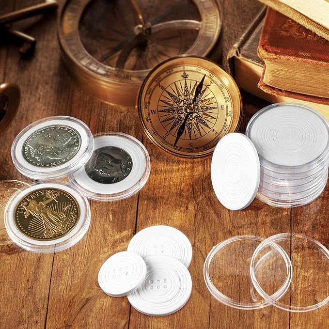 10PCS Clear Coin Capsules, Coin Holders - Image 8
