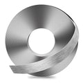 GSCIT Club Grey Silver Edge Banding, 1 Inch x 100ft Aluminum Brushed Edge Banding PVC Edge Trim for Cabinet Repair Furniture