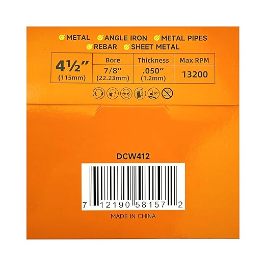 TWIN-TOWN 4 1/2" Diamond Cutting Wheel with 7/8" Arbor, Metal Cut Off Wheel, Carbide Cutting Wheel for Angle Grinder, 5000+ Cuts on Rebar, Steel, Iron, and INOX