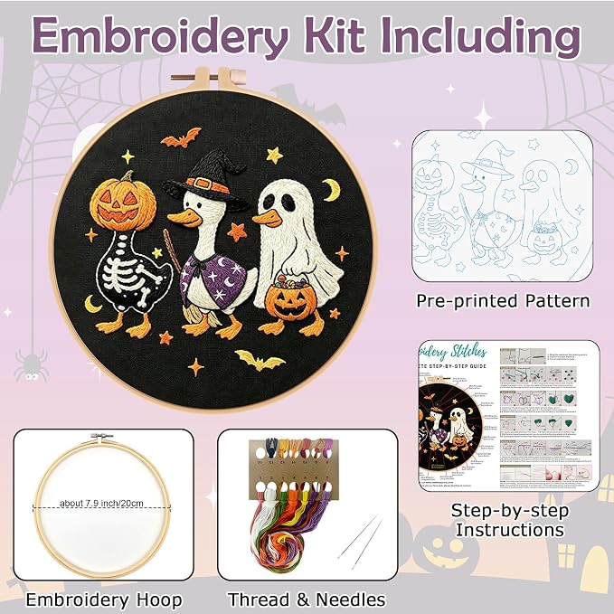 Nuberlic Halloween Embroidery Kit - Image 2