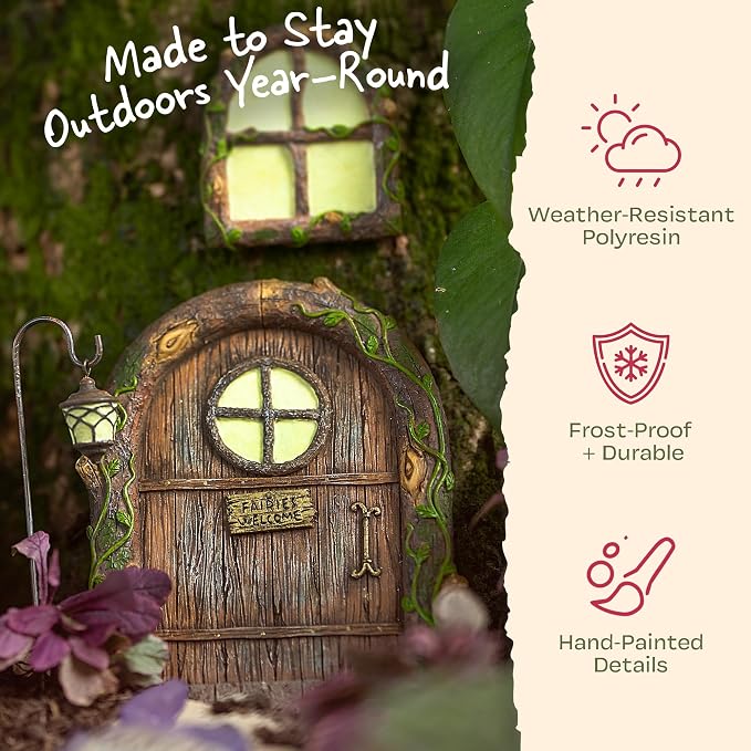 Fairy Doors for Trees, Fairy Door, Fairy Garden, Fairy Garden Accessories - Image 4