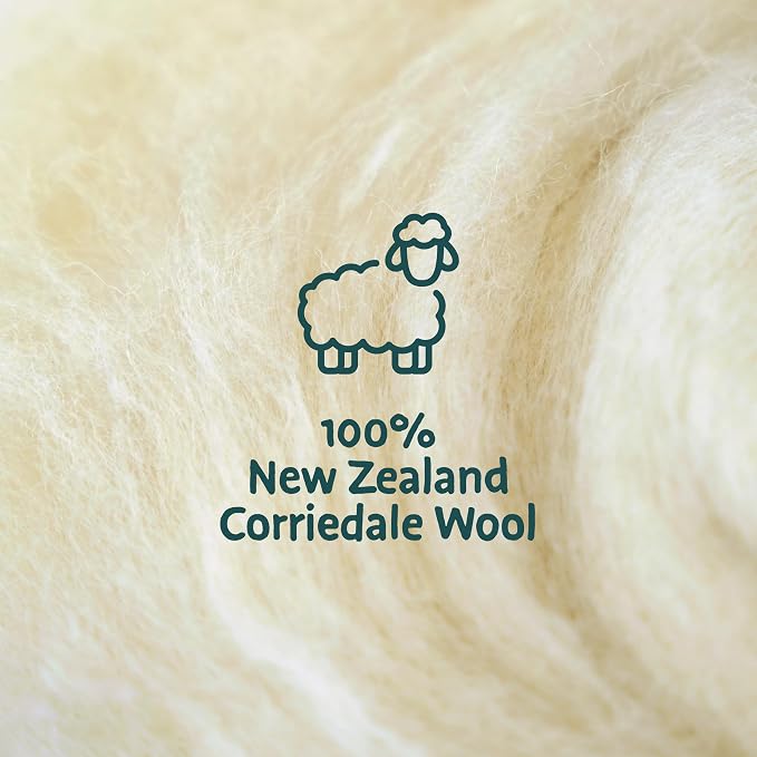 Woolbuddy Core Wool 8oz for Needle Felting, Handmade Wool Roving for Needle - Image 4