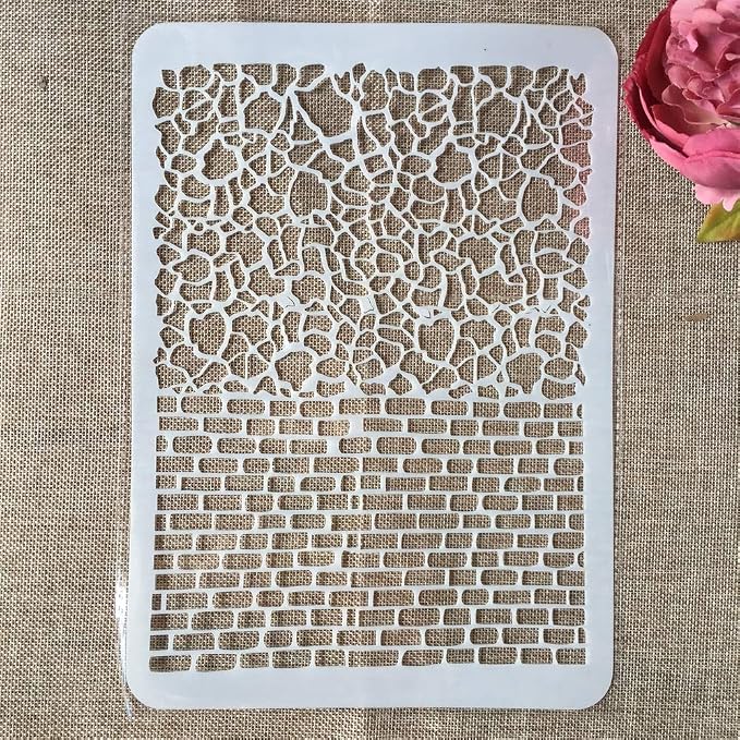 TIAMECH 6 Pcs A4 Reusable Mosaic Graffiti Stencils - Image 5